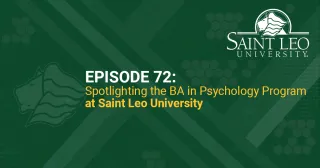 Logo for EP 72 of the Saint Leo Podcast